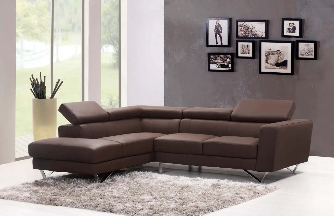 5-Seater Leather Corner Sofa 5-Seater Leather Corner Sofa - Image 2
