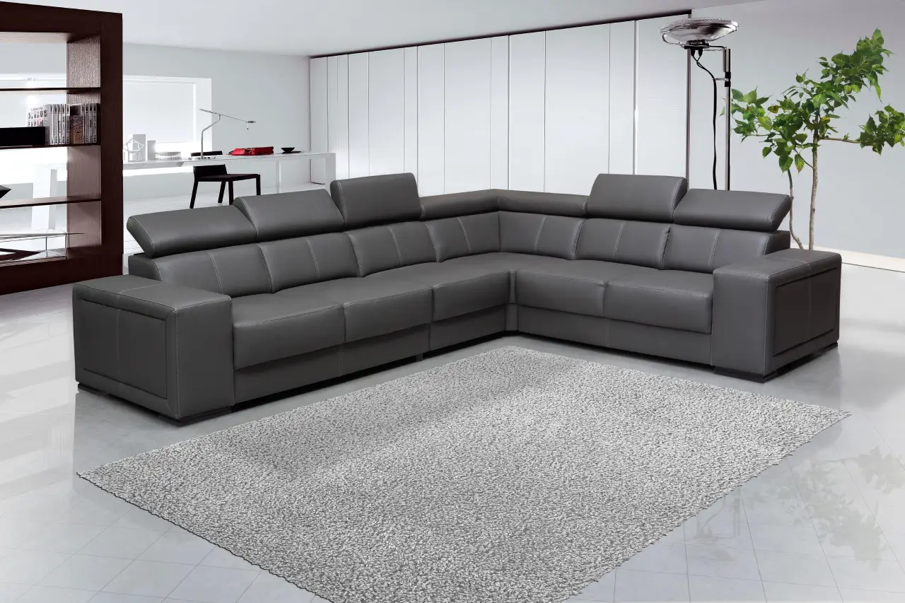 5-Seater Leather Corner Sofa 5-Seater Leather Corner Sofa - Image 3